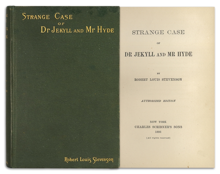 First Edition of Robert Louis Stevenson's Classic ''Strange Case of Dr Jekyll and Mr Hyde'' -- Near Fine Condition